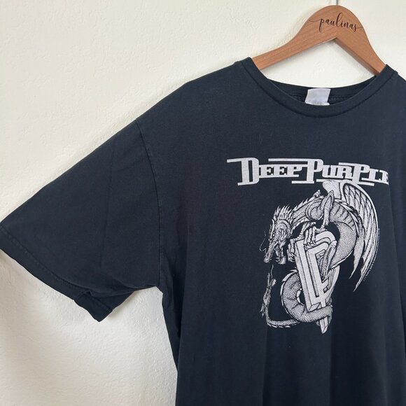 Deep Purple Shirt Unisex Vintage Band Tee Y2K The Battle Rages Vtg Tee XL - Picture 4 of 8